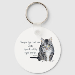 Chaveiro Sabedoria do gato - pessoas que não gostam de