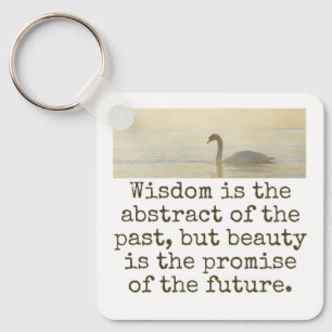 Chaveiro Sabedoria é a Abstrato - citação de beleza