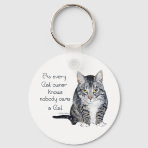 Chaveiro Sabedoria Felina - como todo dono de gato sabe