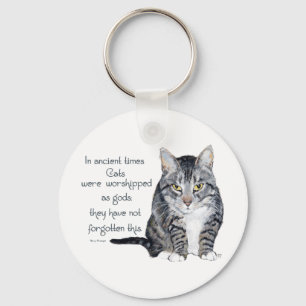 Chaveiro Sabedoria Felina - nos tempos antigos, os gatos er