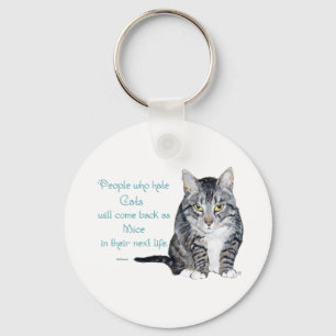 Chaveiro Sabedoria Felina - Pessoas que odeiam Gatos