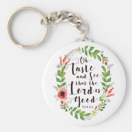 Chaveiro Saber e ver o Senhor é bom