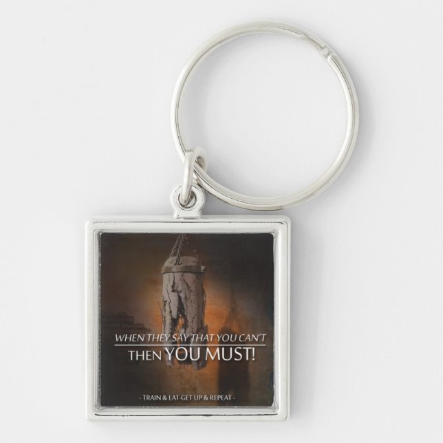 Chaveiro Saco de punção - Motivação de Workout (Frente)