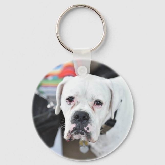 Chaveiro Sad White Boxer (Frente)