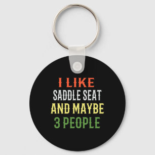 Chaveiro Saddle Seat Riding - Eu Gosto De Saddle Seat E Tal