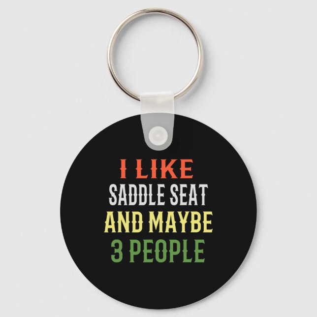 Chaveiro Saddle Seat Riding - Eu Gosto De Saddle Seat E Tal (Frente)