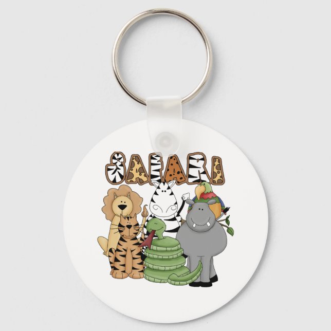 Chaveiro Safari animal (Frente)