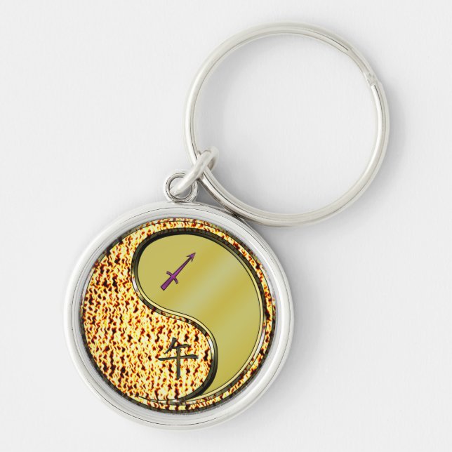 Chaveiro Sagitário e Cavalo Metálico (Frente)