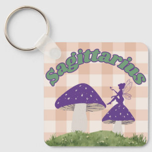 Chaveiro Sagittarius Cottagecore Aestésico Cogumelo Fado