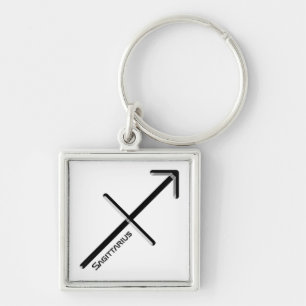 Chaveiro SAGITTARIUS, Design abstrato do Sinal Zodíaco,