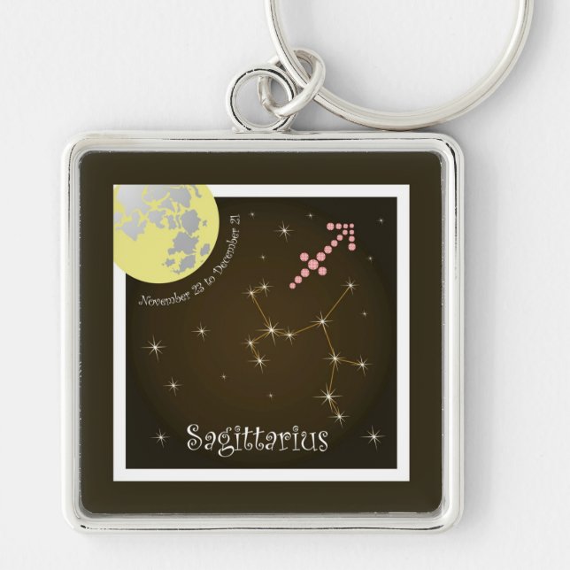 Chaveiro Sagittarius Nov. 23 a Dec Schlüsselanhänger (Frente)