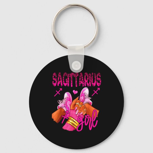 Chaveiro Sagittarius Zodiac Sign Birthday Queens Horoscope  (Frente)