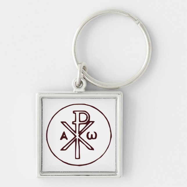 Chaveiro Sagrado Cristograma Chi-Rho Arte Refinado (Frente)