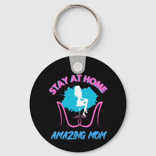 Chaveiro Sahm Fica Em Casa, Mãe Aposentada, Calçados Rosa (Frente)