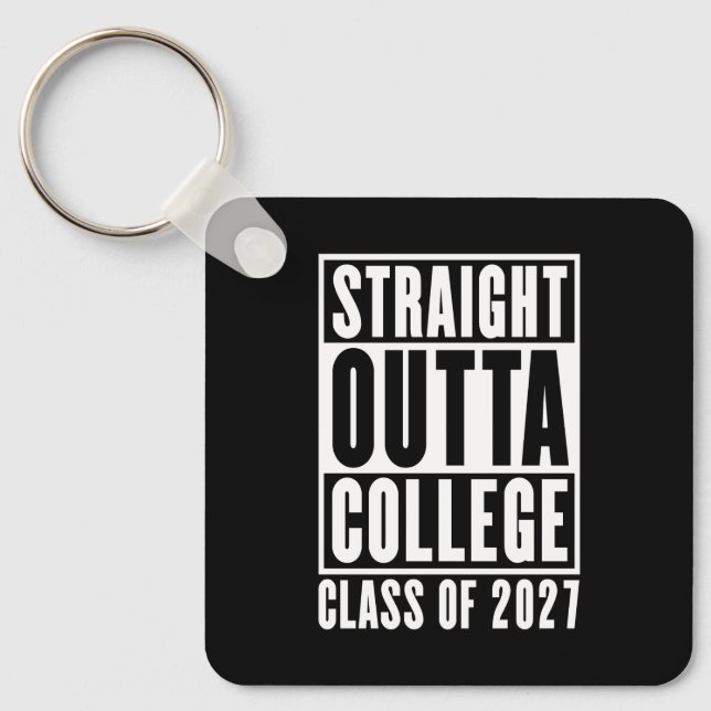 Chaveiro Sai Direto da Faculdade Turma de 2027 (Frente)