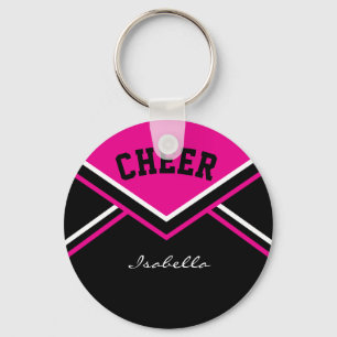 Chaveiro Saída do cheerleader em rosa quente