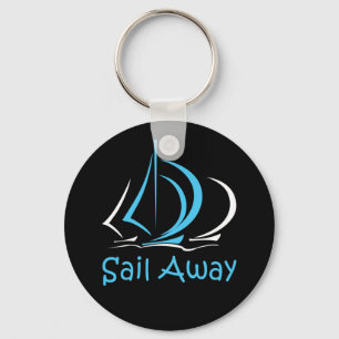 Chaveiro Sail Away Sailboat Sand Ocean Gul
