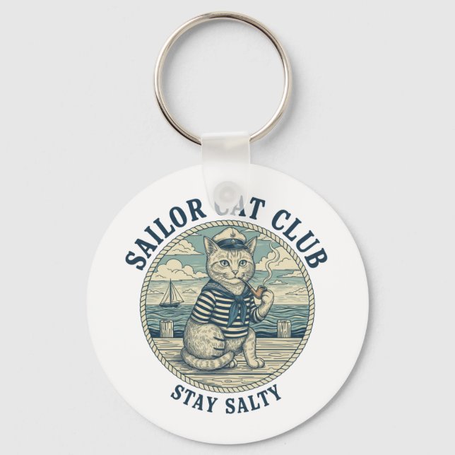 Chaveiro Sailor Cat Club (Frente)