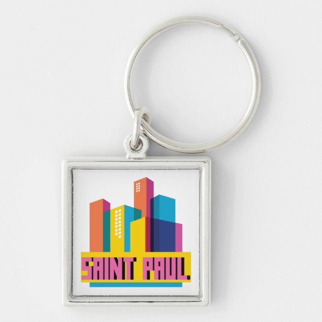 Chaveiro Saint Paul no design (Frente)