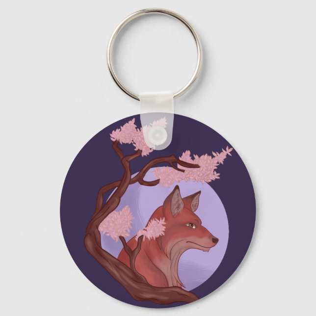 Chaveiro Sakura Fox (Frente)