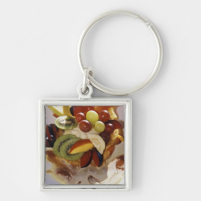 Chaveiro Salada de frutas com sorvete. (Frente)