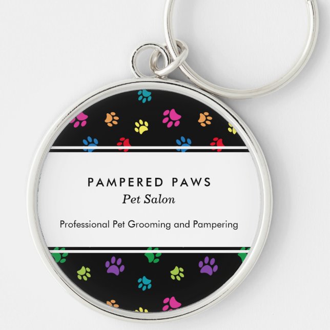 Chaveiro Salão Profissional de Animais de Estimação Impress (Frente)