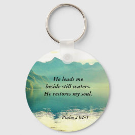 Chaveiro Salm 23 2-3 Ele me leva ao lado das águas calmas K