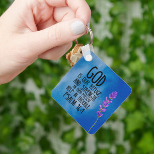 Chaveiro Salm 46:1 Bíblia Cristã Arte Versa