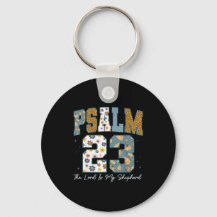 Chaveiro Salmo Cristão 23 Retro O Senhor É Meu Pastor B