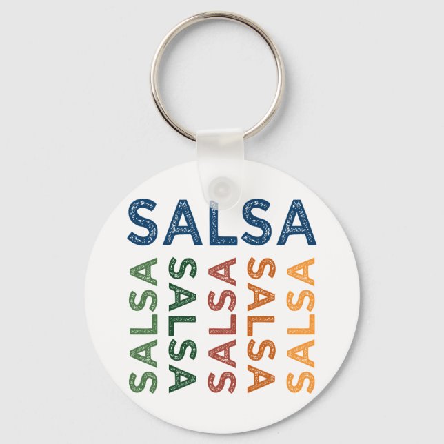 Chaveiro Salsa Cute Colorful (Frente)