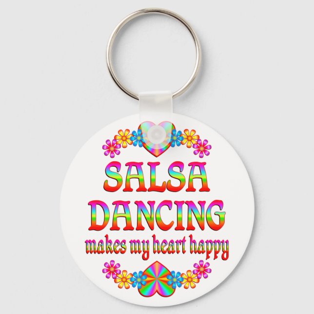 Chaveiro Salsa Heart Happy (Frente)