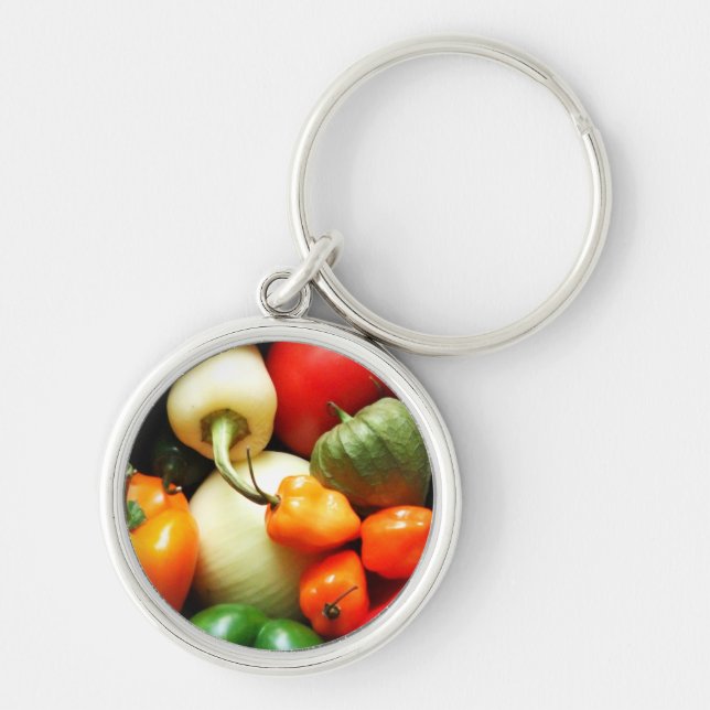 Chaveiro Salsa Vegetais, Tomate, Pimentos, Cebola (Frente)