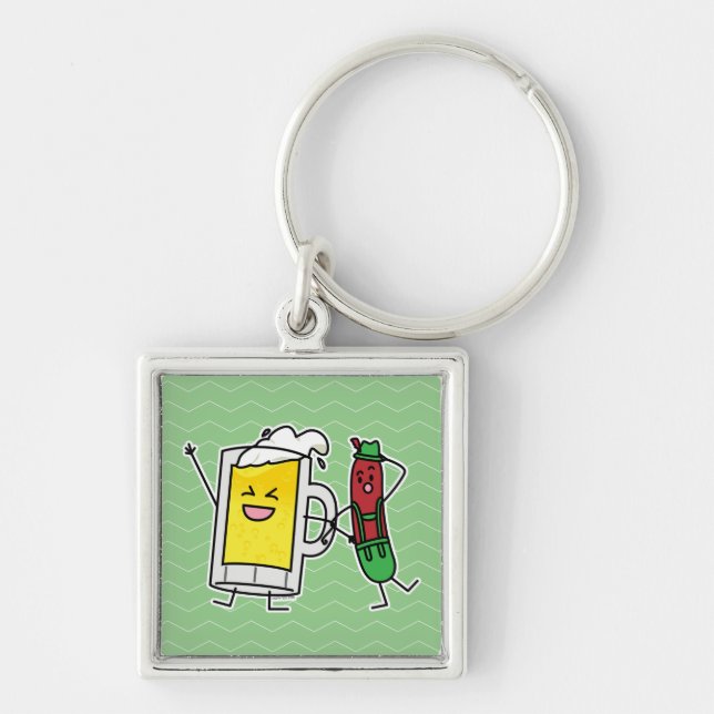 Chaveiro Salsicha de cerveja Octoberfest Oktoberfest (Frente)