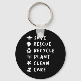 Chaveiro Salvar Abelhas Resgate Liões Reciclar Plástico Sal