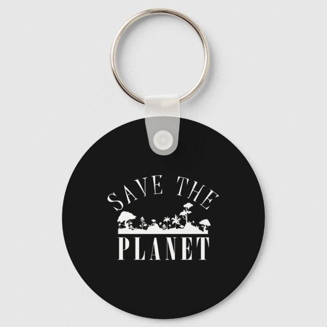 Chaveiro Salvar o Planeta Proteção Ambiental Dia da Terra (Frente)