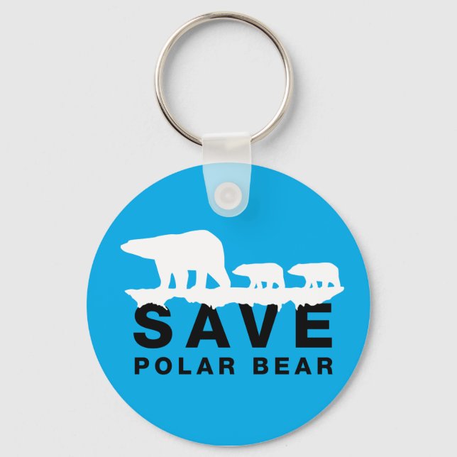 Chaveiro Salvar Urso Polar (Frente)