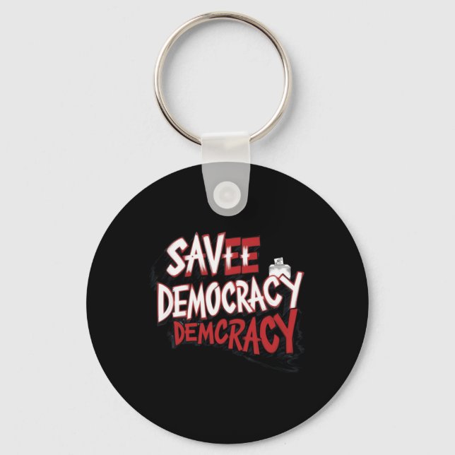 Chaveiro Salve a Democracia. Adesivo (Frente)