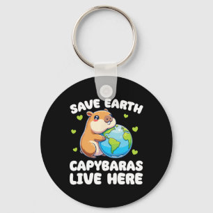 Chaveiro Salve A Terra Capyras Vivem Aqui No Dia Da Terra