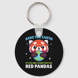Chaveiro Salve a Terra Red Panda Design - Funny Animal Eart
