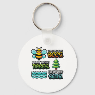 Chaveiro Salve abelhas Plantações Limpas Seas Ambientais Pr