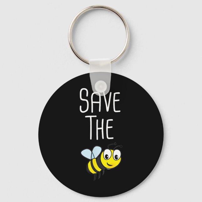 Chaveiro Salve As Abelhas - Beeke De Proteção Ambiental (Frente)