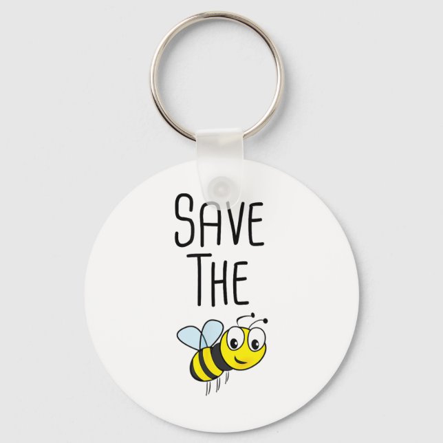 Chaveiro Salve As Abelhas - Beeke De Proteção Ambiental (Frente)