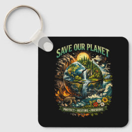 Chaveiro Salve Nosso Planeta