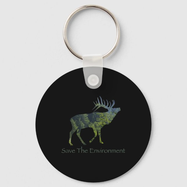 Chaveiro Salve O Ambiente De Silhouette (Frente)