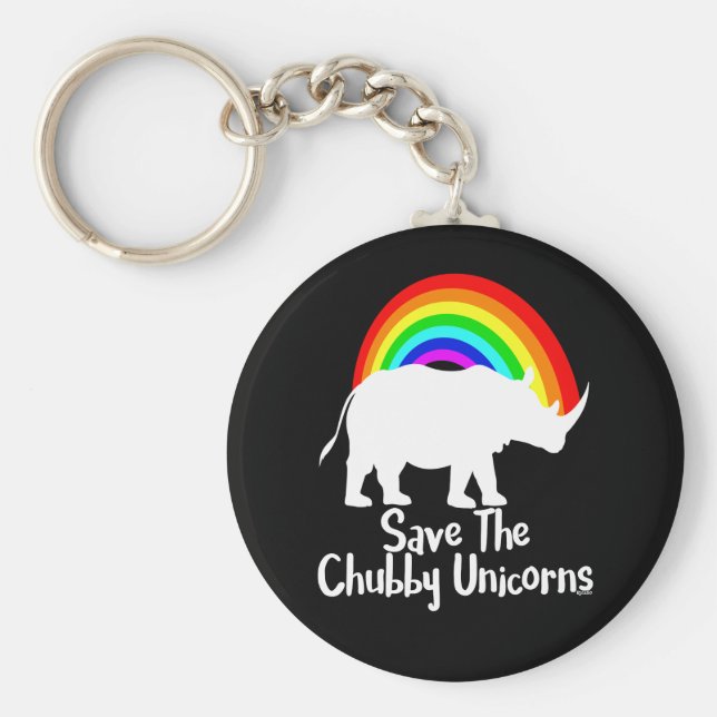 Chaveiro Salve Os Unicórnios Chubby (Frente)
