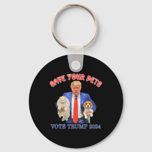Chaveiro Salve Seus Animais Vote Em Trump Eleição Nos EUA C