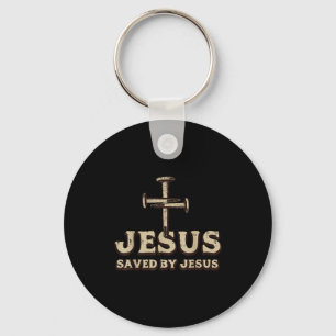 Chaveiro Salvo pela Cruz de Jesus Cristão Religioso Deus Je