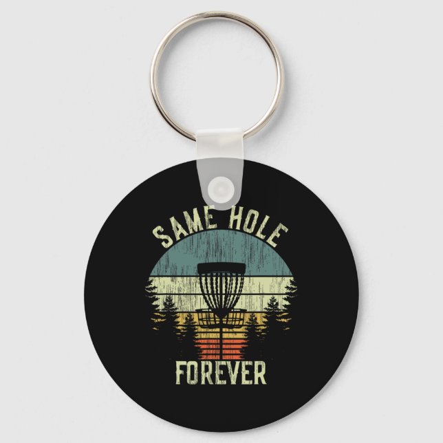 Chaveiro Same Hole Forever Disc Golf Festa de Despedida Eng (Frente)