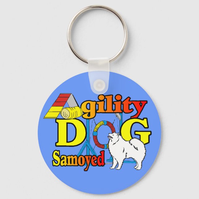 Chaveiro Samoyed Agility Gifts (Frente)