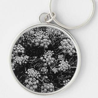 Chaveiro Samphire desenho abstrato preto e branco